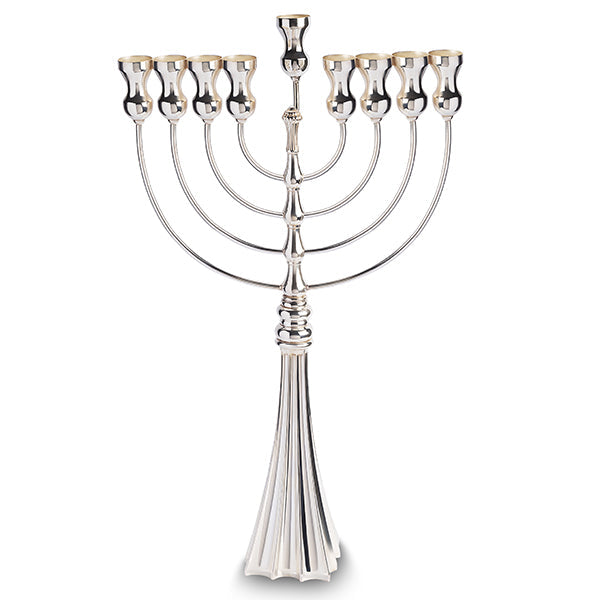 חנוכייה כסף 925 פרופורציות מדויקות עיצוב יוקרתי