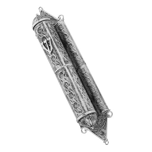 מזוזה מכסף סטרלינג 925 - קלף 12
