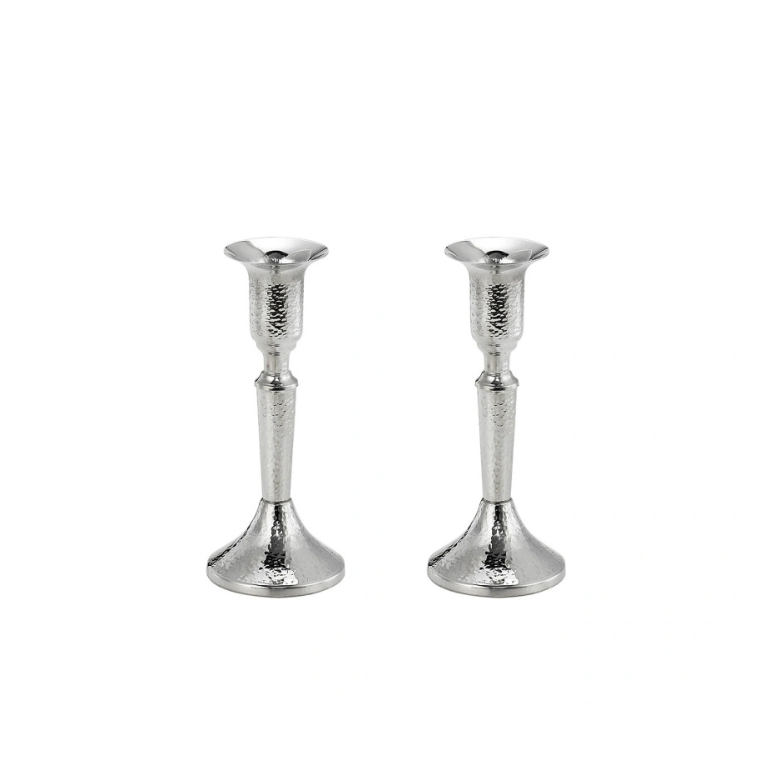 פמוטי שבת כסף 925 גימור מרוקע