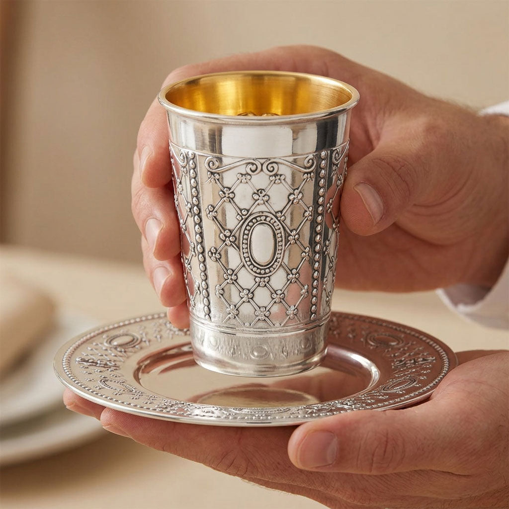 סט קידוש נוגה- אלגנטיות לשולחן השבת